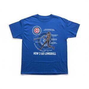 Sportscrate Men’s Cubs Limited Edition Blue Graphic Tee size XXL